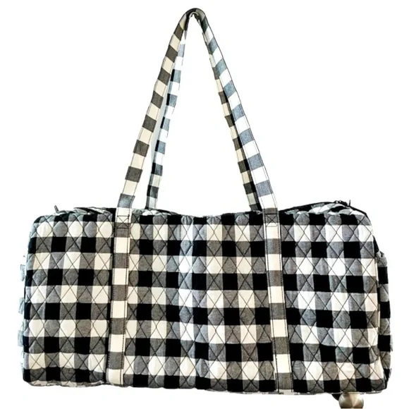 Vera Bradley Buffalo Check Large Travel Duffel - Picture 1 of 3